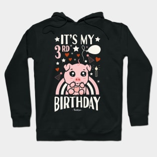 It's My 3rd Birthday Pig Hoodie